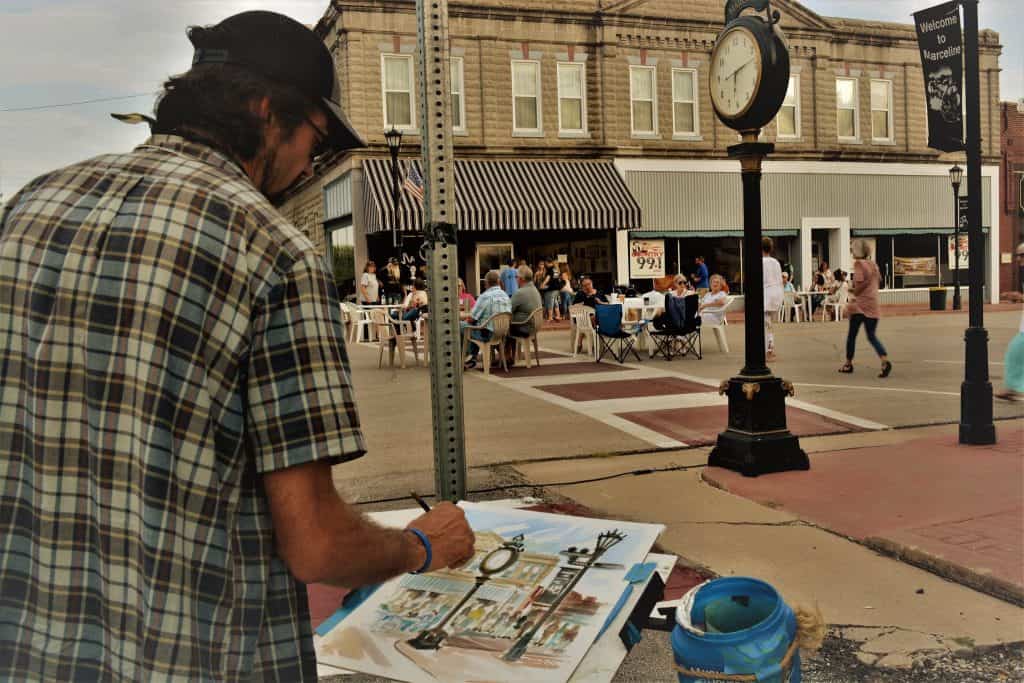 North Missouri Arts Council Marceline Wine and Art Stroll 2019